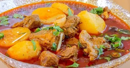 Hero image for Kachalu Gosht Recipe: Taro & Beef Stew